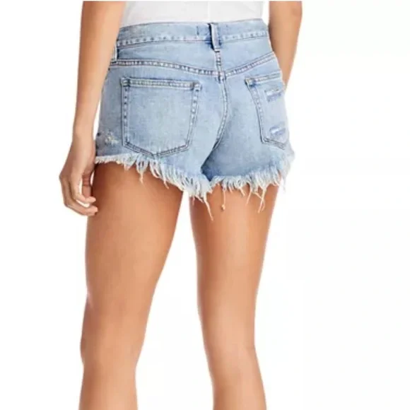 We The Free Free People Distressed Denim Shorts - Picture 2 of 11